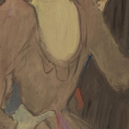 La Goulue E Sua Sorella Henri de Toulouse-Lautrec htl51 quadro stampato su tela