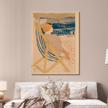 La Passeggera Del 54 Henri de Toulouse-Lautrec htl55 quadro stampato su tela