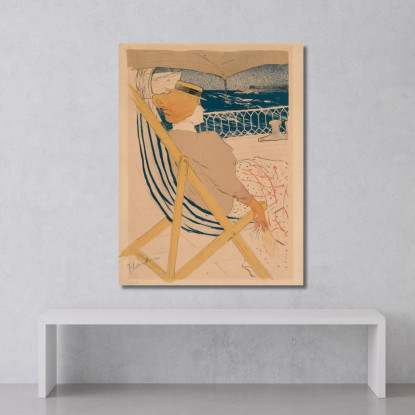 La Passeggera Del 54 Henri de Toulouse-Lautrec htl55 quadro stampato su tela