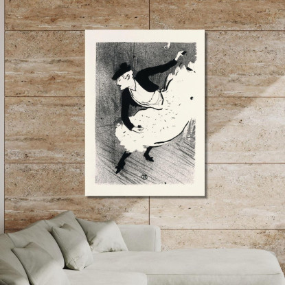 Il Caffè-Concerto Henri de Toulouse-Lautrec htl57 quadro stampato su tela