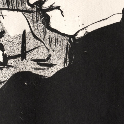 Il Caffè-Concerto - Una Spettatrice Henri de Toulouse-Lautrec htl58 quadro stampato su tela