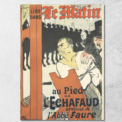 Il Mattino Ai Piedi Del Patibolo Henri de Toulouse-Lautrec htl60 quadro stampato su tela