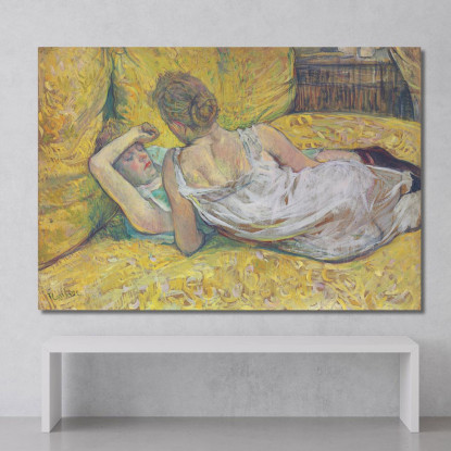 L'Abbandono - Le Due Amiche Henri de Toulouse-Lautrec htl61 quadro stampato su tela