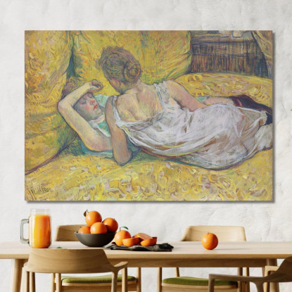 L'Abbandono - Le Due Amiche Henri de Toulouse-Lautrec htl61 quadro stampato su tela