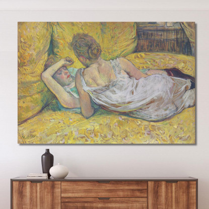 L'Abbandono - Le Due Amiche Henri de Toulouse-Lautrec htl61 quadro stampato su tela