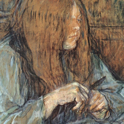 Madame Poupoule Alla Sua Toeletta Henri de Toulouse-Lautrec htl62 quadro stampato su tela