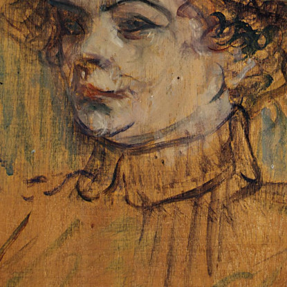 Mademoiselle Nys Henri de Toulouse-Lautrec htl64 quadro stampato su tela