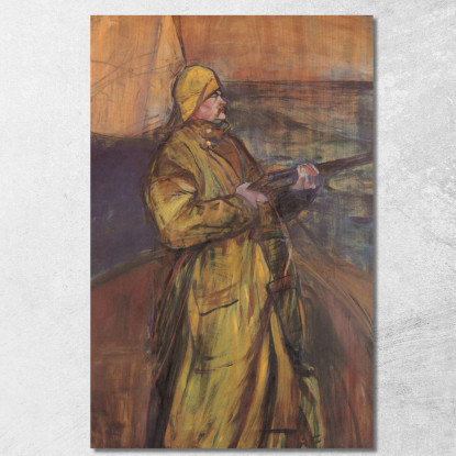 Maurice Joyant Baia Della Somme Henri de Toulouse-Lautrec htl66 quadro stampato su tela