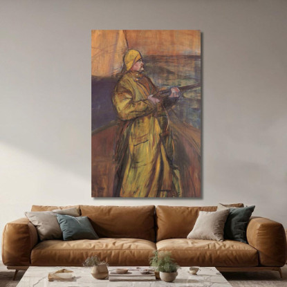 Maurice Joyant Baia Della Somme Henri de Toulouse-Lautrec htl66 quadro stampato su tela