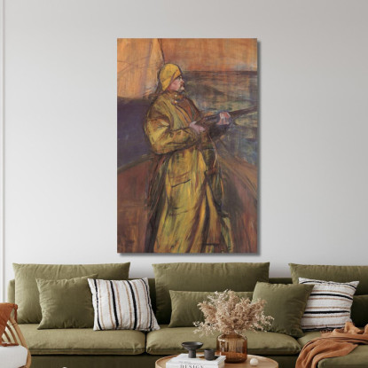 Maurice Joyant Baia Della Somme Henri de Toulouse-Lautrec htl66 quadro stampato su tela