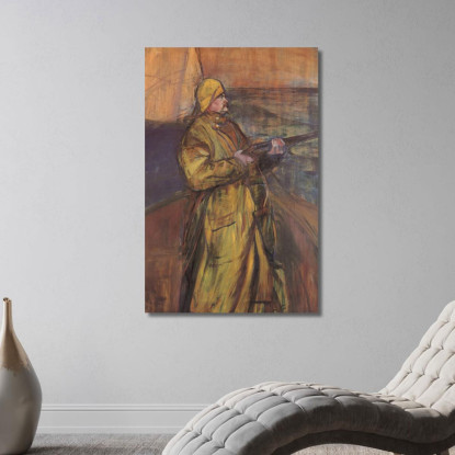Maurice Joyant Baia Della Somme Henri de Toulouse-Lautrec htl66 quadro stampato su tela