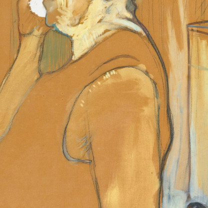 Monsieur Caudieux Attore Di Café-Concert Henri de Toulouse-Lautrec htl71 quadro stampato su tela