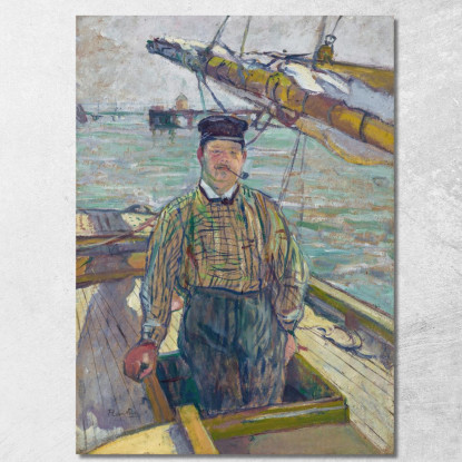 Monsieur Émile Davoust Henri de Toulouse-Lautrec htl72 quadro stampato su tela