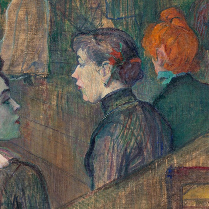 Moulin De La Galette Henri de Toulouse-Lautrec htl74 quadro stampato su tela