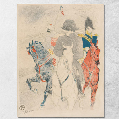 Napoleone Henri de Toulouse-Lautrec htl75 quadro stampato su tela