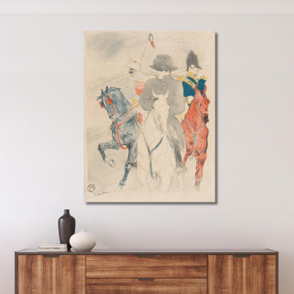 Napoleone Henri de Toulouse-Lautrec htl75 quadro stampato su tela