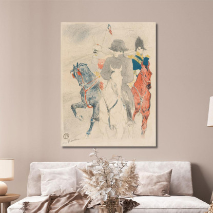 Napoleone Henri de Toulouse-Lautrec htl75 quadro stampato su tela