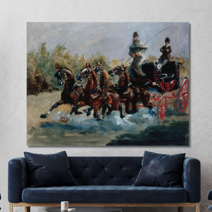 Nizza Ricordo Della Promenade Des Anglais Henri de Toulouse-Lautrec htl76 quadro stampato su tela