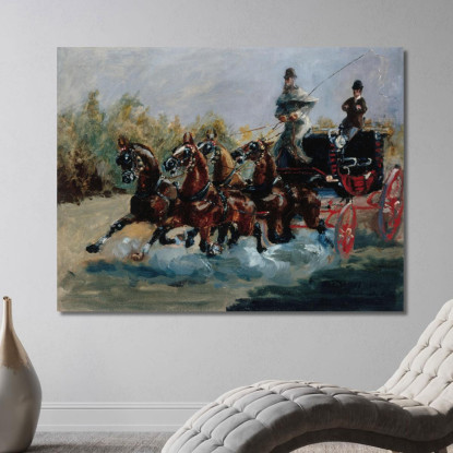 Nizza Ricordo Della Promenade Des Anglais Henri de Toulouse-Lautrec htl76 quadro stampato su tela