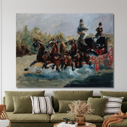 Nizza Ricordo Della Promenade Des Anglais Henri de Toulouse-Lautrec htl76 quadro stampato su tela