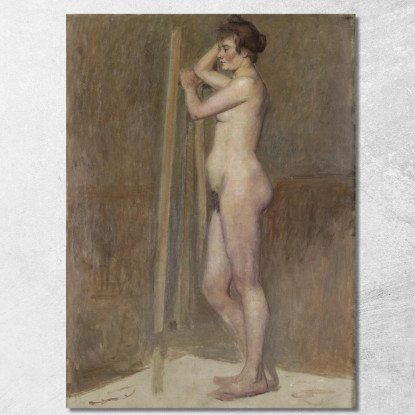Nudo Nell'Atelier Henri de Toulouse-Lautrec htl77 quadro stampato su tela