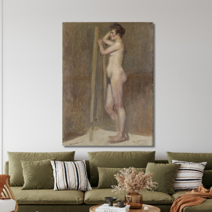 Nudo Nell'Atelier Henri de Toulouse-Lautrec htl77 quadro stampato su tela