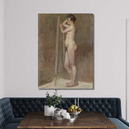 Nudo Nell'Atelier Henri de Toulouse-Lautrec htl77 quadro stampato su tela