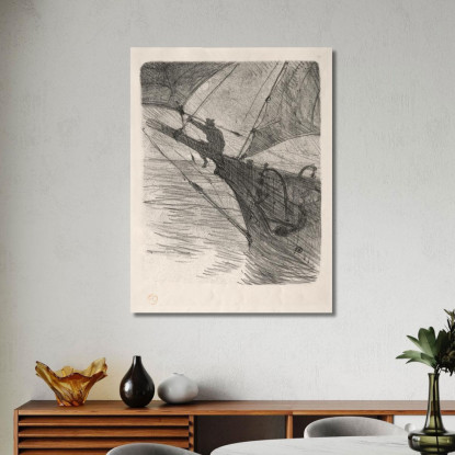 Oceano Nox Henri de Toulouse-Lautrec htl79 quadro stampato su tela