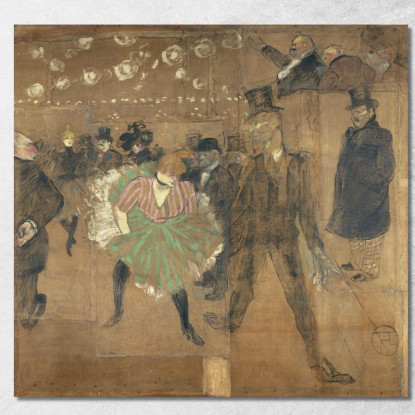 Pannelli Per Il Baraccone Di La Goulue Alla Foire Du Trône A Parigi Henri de Toulouse-Lautrec htl80 quadro stampato su tela