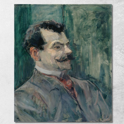 Ritratto Di André Rivoire Henri de Toulouse-Lautrec htl81 quadro stampato su tela