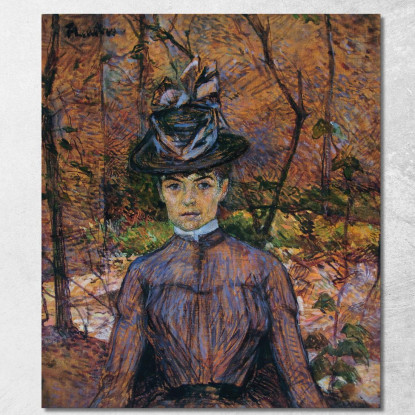 Ritratto Di Suzanne Valadon Henri de Toulouse-Lautrec htl84 quadro stampato su tela