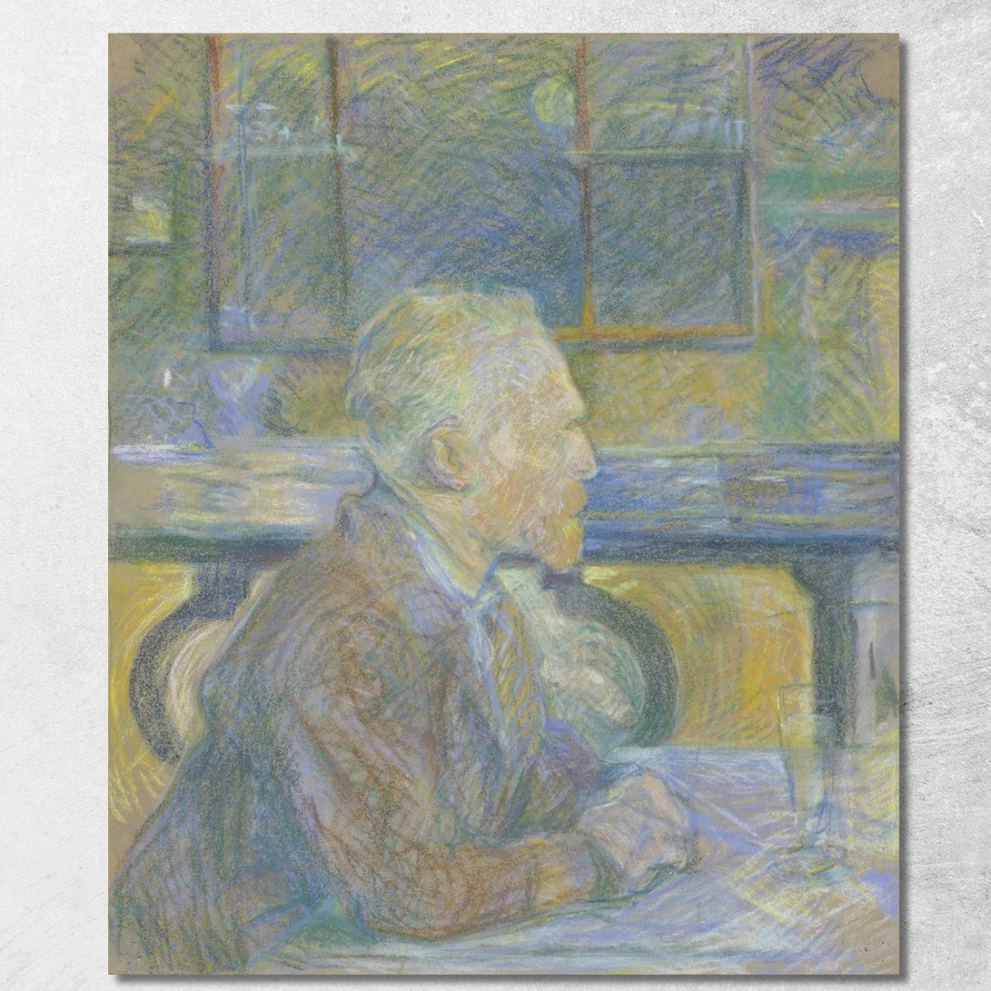 Ritratto Di Vincent Van Gogh Henri de Toulouse-Lautrec htl86 quadro stampato su tela