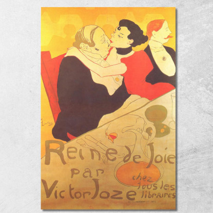 Regina Della Gioia Henri de Toulouse-Lautrec htl88 quadro stampato su tela