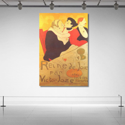 Regina Della Gioia Henri de Toulouse-Lautrec htl88 quadro stampato su tela