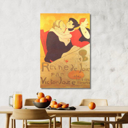Regina Della Gioia Henri de Toulouse-Lautrec htl88 quadro stampato su tela