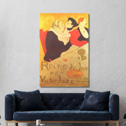 Regina Della Gioia Henri de Toulouse-Lautrec htl88 quadro stampato su tela