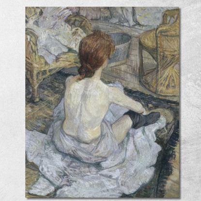 Rossa Detta Anche La Toilette Henri de Toulouse-Lautrec htl90 quadro stampato su tela