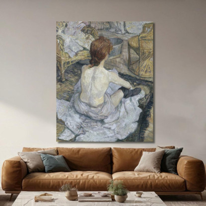 Rossa Detta Anche La Toilette Henri de Toulouse-Lautrec htl90 quadro stampato su tela