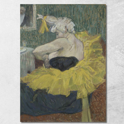 Il Clown Cha-U-Kao Henri de Toulouse-Lautrec htl93 quadro stampato su tela