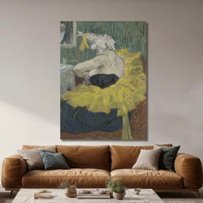 Il Clown Cha-U-Kao Henri de Toulouse-Lautrec htl93 quadro stampato su tela