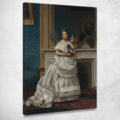 Ritratto Di Marie Anne D'Escoubleau De Sourdis Jean-Léon Gérôme jlg102 quadro stampato su tela