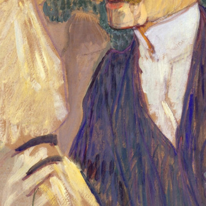 L'Inglese William Tom Warrener (1861-1934) Al Moulin Rouge Henri de Toulouse-Lautrec htl95 quadro stampato su tela