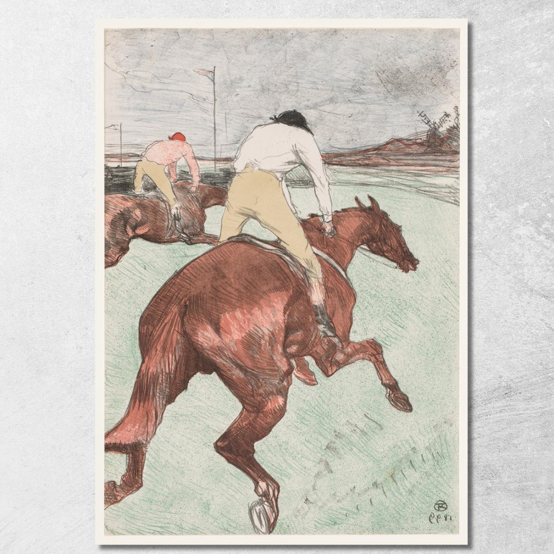Il Fantino Henri de Toulouse-Lautrec htl98 quadro stampato su tela