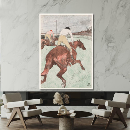 Il Fantino Henri de Toulouse-Lautrec htl98 quadro stampato su tela
