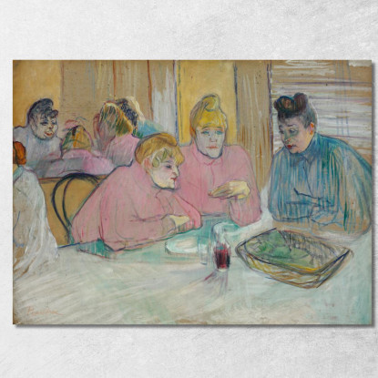 Le Signore Nella Sala Da Pranzo Henri de Toulouse-Lautrec htl99 quadro stampato su tela