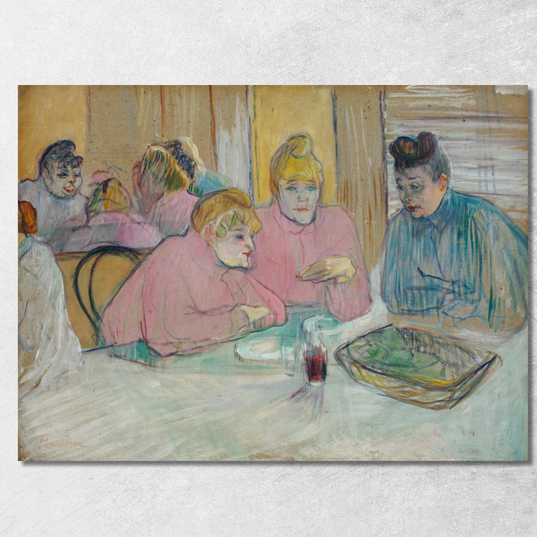 Le Signore Nella Sala Da Pranzo Henri de Toulouse-Lautrec htl99 quadro stampato su tela