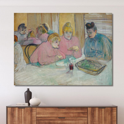 Le Signore Nella Sala Da Pranzo Henri de Toulouse-Lautrec htl99 quadro stampato su tela