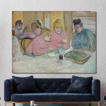 Le Signore Nella Sala Da Pranzo Henri de Toulouse-Lautrec htl99 quadro stampato su tela