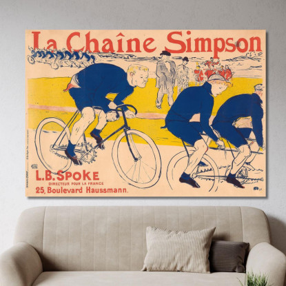 The Simpson Henri de Toulouse-Lautrec htl105 quadro stampato su tela