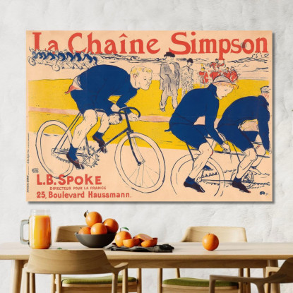 The Simpson Henri de Toulouse-Lautrec htl105 quadro stampato su tela